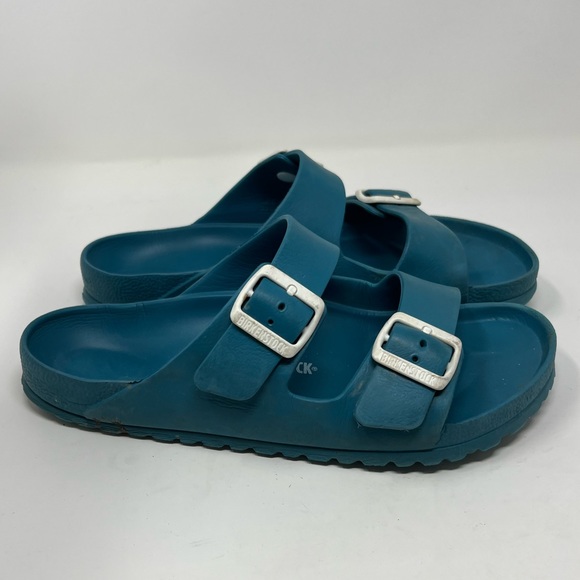 Birkenstock Eva Turquoise Slide Sandal - Picture 5 of 8